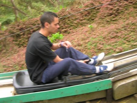moi en train de faire de la luge